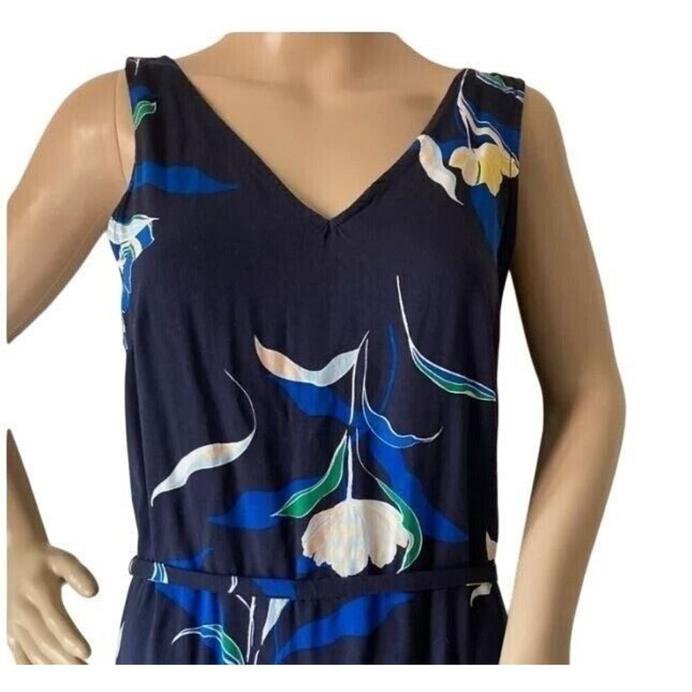 New Day Women's Dress Small Floral Blue Sundress Sleeveless Vacation BOHO - Picture 3 of 14